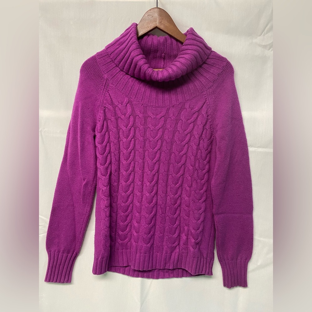 Banana Republic Cable Knit Turtleneck Sweater Size S